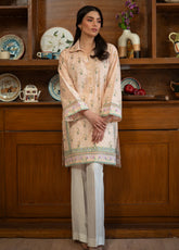 Rhea By Sahar Digital Printed Lawn 1 Piece Unstitched Kurti S26RDPL D-33 SAND BLOOM