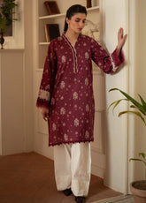 Rhea By Sahar Digital Printed Lawn 1 Piece Unstitched Kurti S26RDPL D-34 RUST EMBER