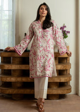 Rhea By Sahar Digital Printed Lawn 1 Piece Unstitched Kurti S26RDPL D-37 BLUSH MEADOW