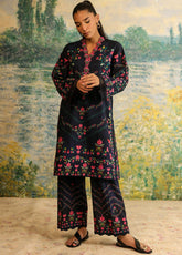 Rhea By Sahar Digital Printed Lawn 2 Piece Unstitched Shirt & Trouser S26RDPL D-31 MIDNIGHT GARDEN
