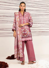 Rhea By Sahar Digital Printed Lawn 3 Piece Unstitched Suit S26RDPL D-13 ROSE FILIGREE