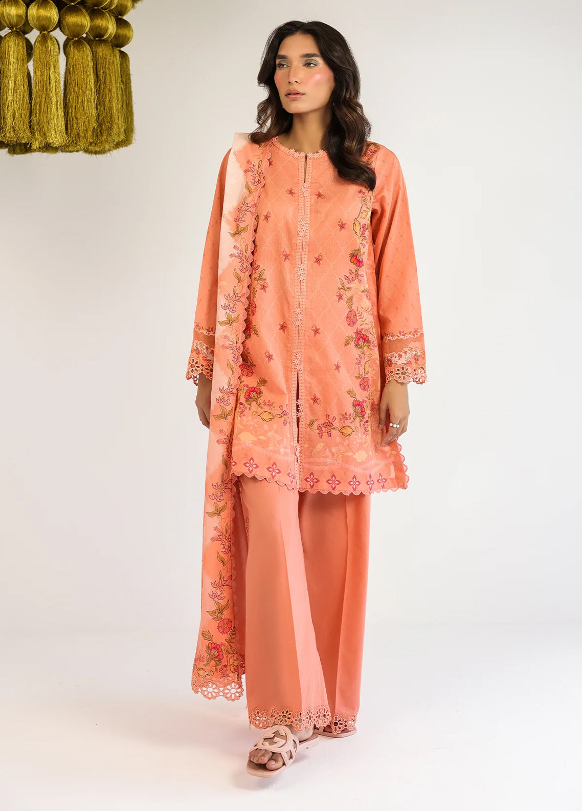 Rhea By Sahar Digital Printed Lawn 3 Piece Unstitched Suit S26RDPL D-19 VERDANT MUSE Rhea By Sahar Digital Printed Lawn 3 Piece Unstitched Suit S26RDPL D-19 VERDANT MUSE