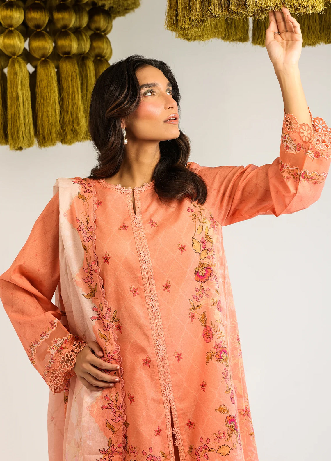 Rhea By Sahar Digital Printed Lawn 3 Piece Unstitched Suit S26RDPL D-19 VERDANT MUSE Rhea By Sahar Digital Printed Lawn 3 Piece Unstitched Suit S26RDPL D-19 VERDANT MUSE