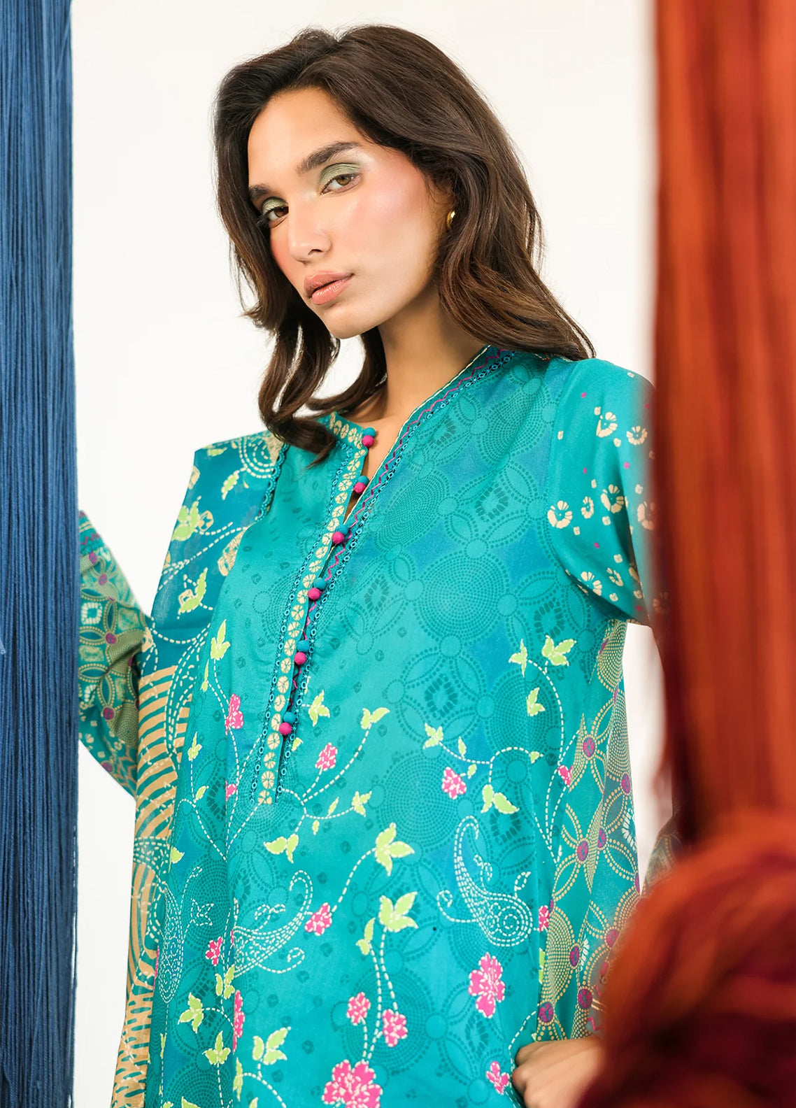 Rhea By Sahar Digital Printed Lawn 3 Piece Unstitched Suit S26RDPL D-20 APRICOT WHISPER Rhea By Sahar Digital Printed Lawn 3 Piece Unstitched Suit S26RDPL D-20 APRICOT WHISPER