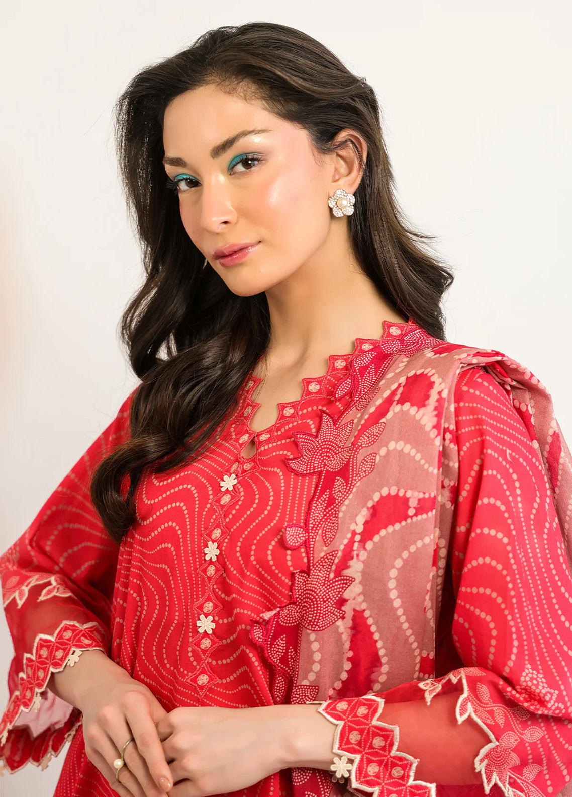 Rhea By Sahar Digital Printed Lawn 3 Piece Unstitched Suit S26RDPL D-22 ROUGE HEIRLOOM Rhea By Sahar Digital Printed Lawn 3 Piece Unstitched Suit S26RDPL D-22 ROUGE HEIRLOOM