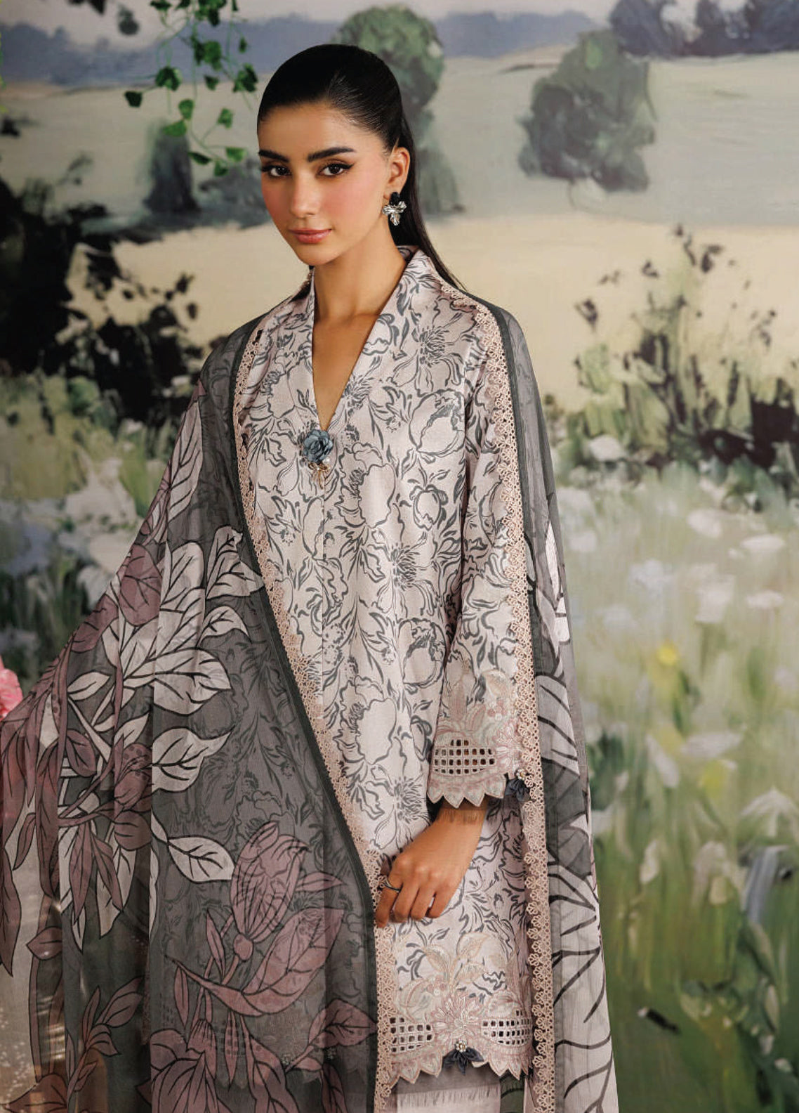 Rimjhim By Zarqash The Moonsoon Embroidered Pima Lawn 3 Piece Unstitched Suit ZQ26RTME D-ZQ001 GULMOHAR Rimjhim By Zarqash The Moonsoon Embroidered Pima Lawn 3 Piece Unstitched Suit ZQ26RTME D-ZQ001 GULMOHAR