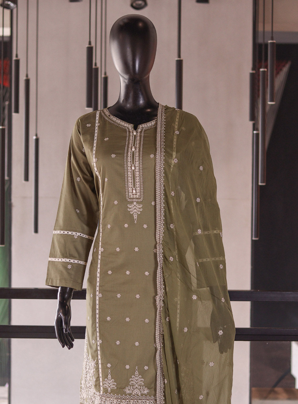 Rivaaj Embroidered Cotton 3 Piece Stitched Suit RJ26EC D-462 SPARROW Green Rivaaj Embroidered Cotton 3 Piece Stitched Suit RJ26EC D-462 SPARROW Green