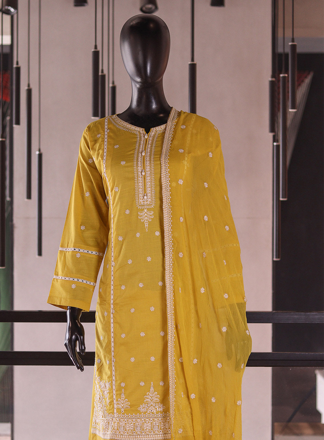 Rivaaj Embroidered Cotton 3 Piece Stitched Suit RJ26EC D-462 SPARROW Yellow Rivaaj Embroidered Cotton 3 Piece Stitched Suit RJ26EC D-462 SPARROW Yellow
