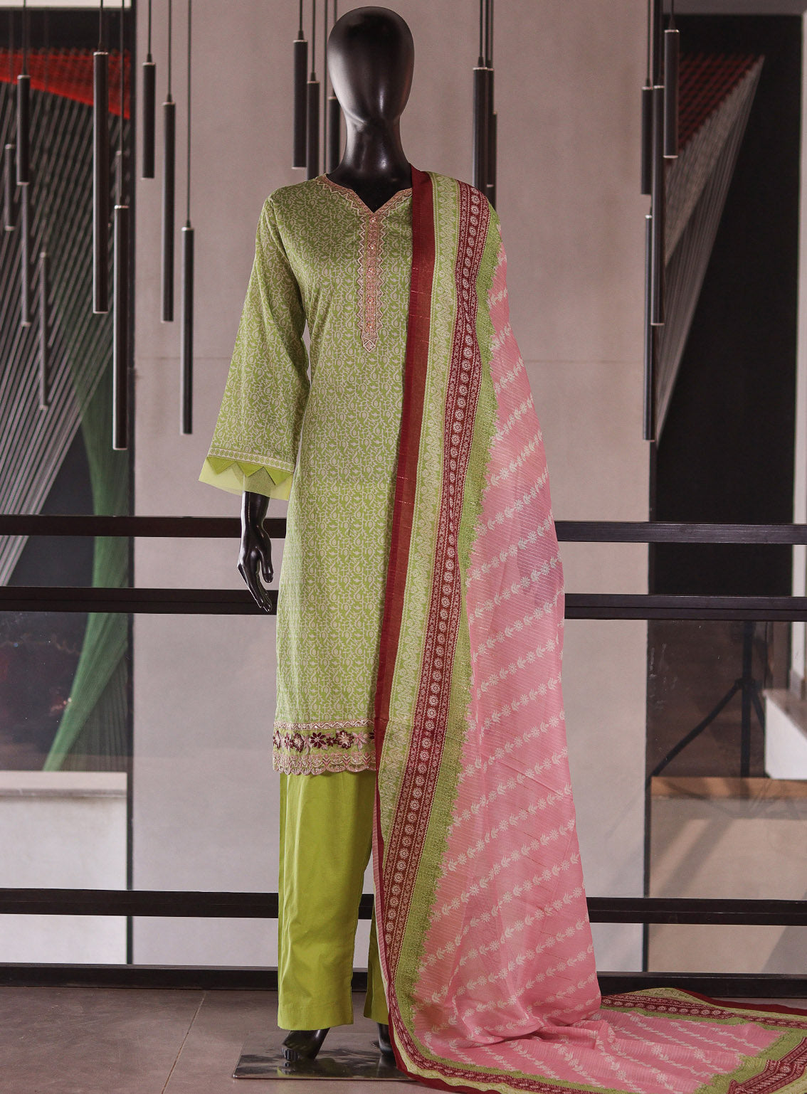 Rivaaj Embroidered Lawn 3 Piece Stitched Suit RJ26EP D-03-LGN Rivaaj Embroidered Lawn 3 Piece Stitched Suit RJ26EP D-03-LGN