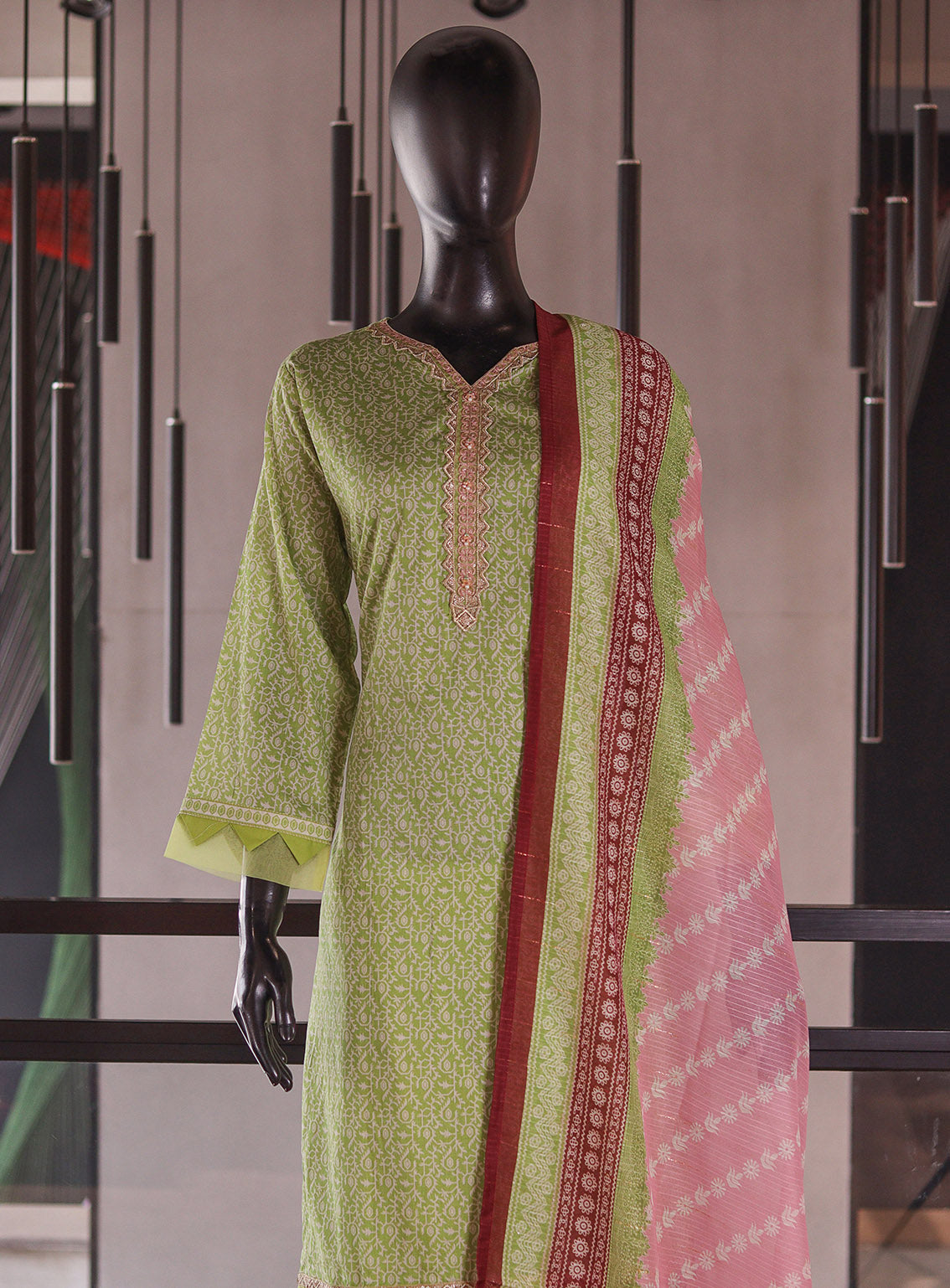 Rivaaj Embroidered Lawn 3 Piece Stitched Suit RJ26EP D-03-LGN Rivaaj Embroidered Lawn 3 Piece Stitched Suit RJ26EP D-03-LGN