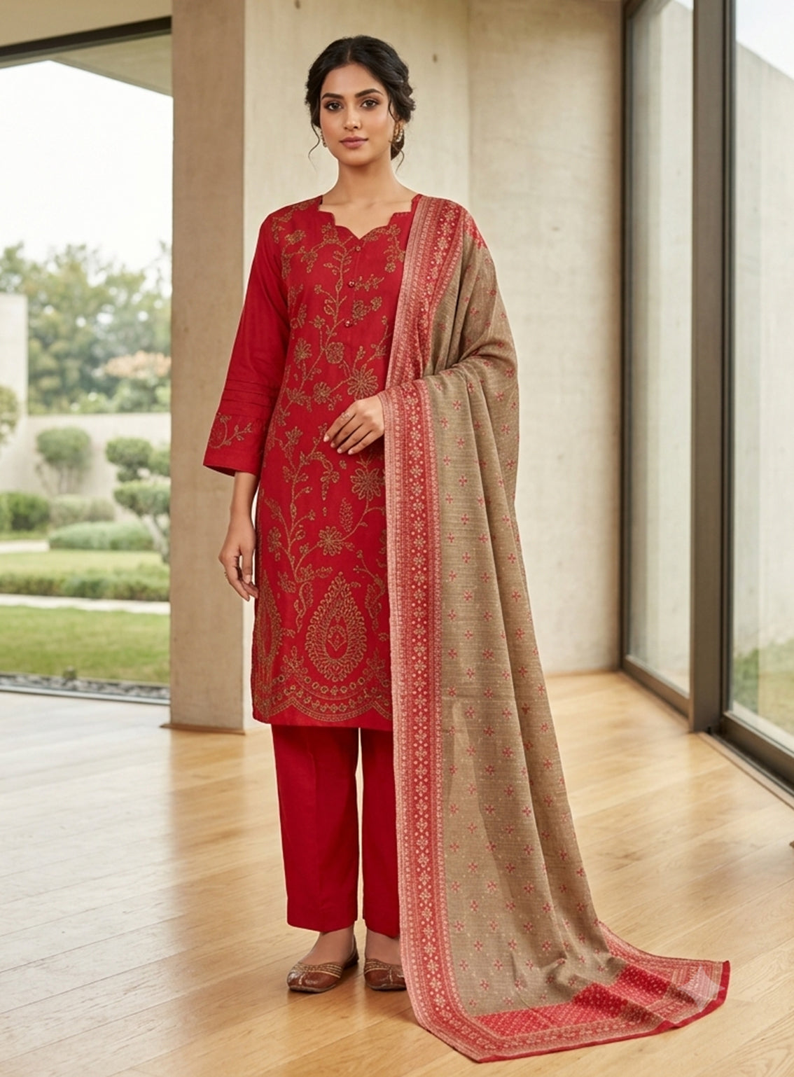 Rivaaj Embroidered Lawn 3 Piece Stitched Suit RJ26EP D-06-PK Rivaaj Embroidered Lawn 3 Piece Stitched Suit RJ26EP D-06-PK