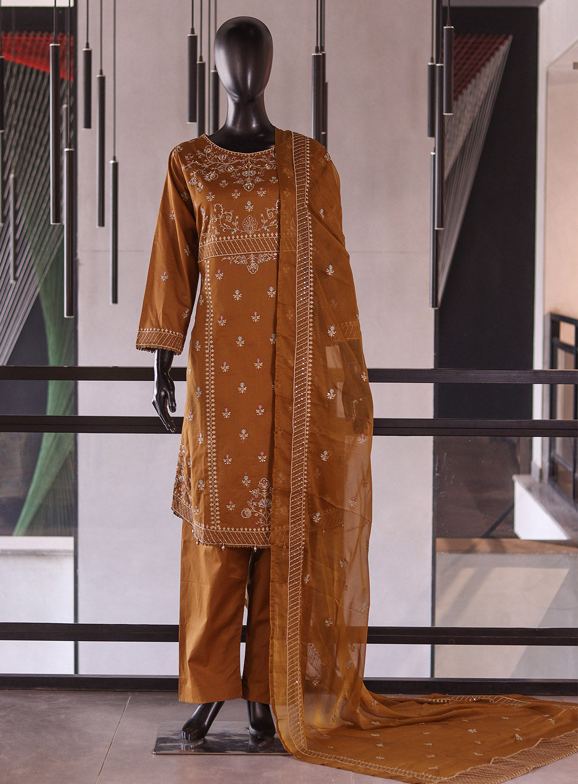 Rivaaj Embroidered Lawn 3 Piece Stitched Suit RJ26EP D-C419-BR Rivaaj Embroidered Lawn 3 Piece Stitched Suit RJ26EP D-C419-BR