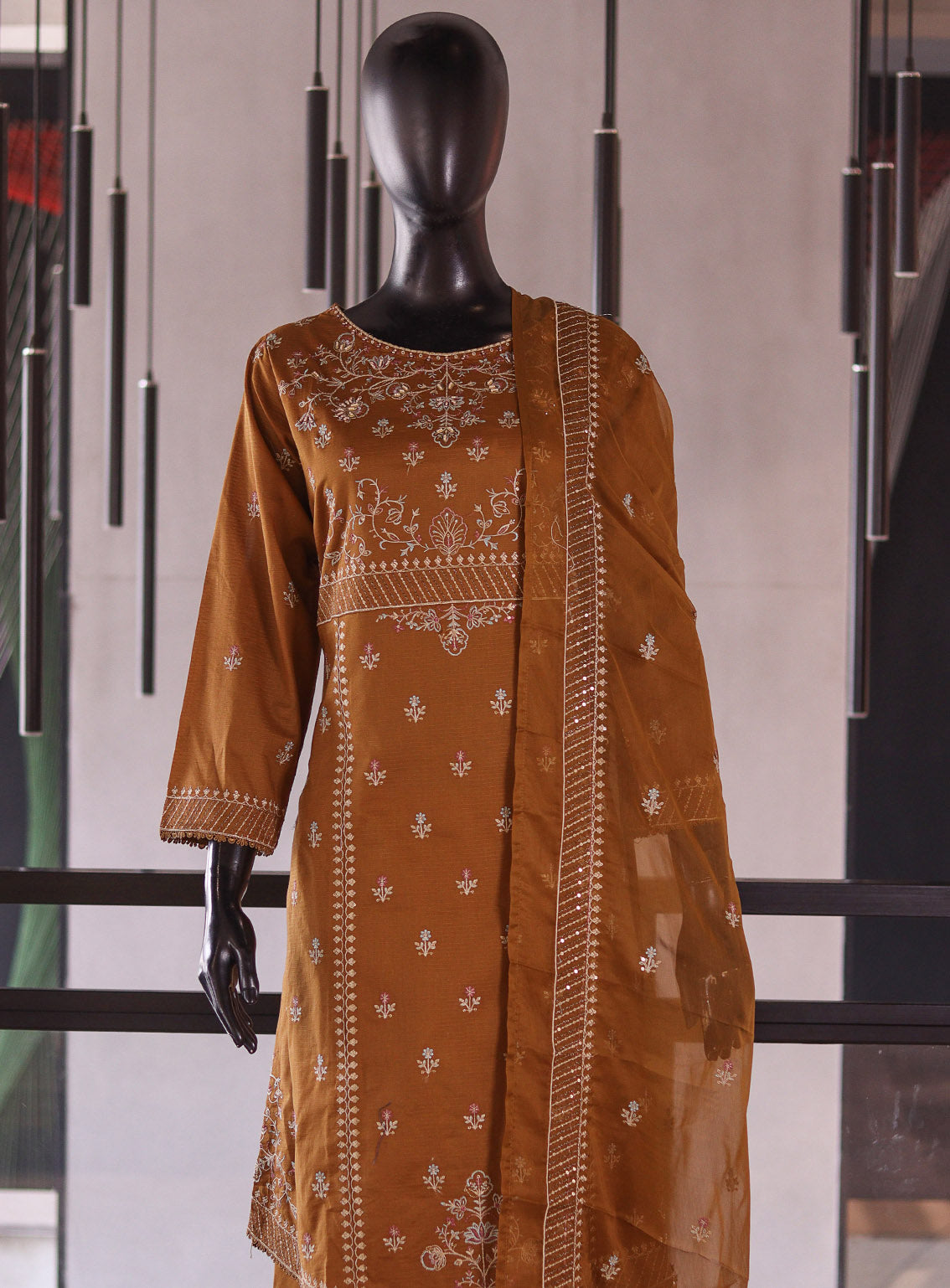 Rivaaj Embroidered Lawn 3 Piece Stitched Suit RJ26EP D-C419-BR Rivaaj Embroidered Lawn 3 Piece Stitched Suit RJ26EP D-C419-BR