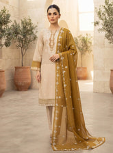 Rivaaj Embroidered Lawn 3 Piece Stitched Suit RJ26EP D-SC467-BG