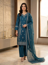 Rivaaj Embroidered Lawn 3 Piece Stitched Suit RJ26EP D-SC469-TBL