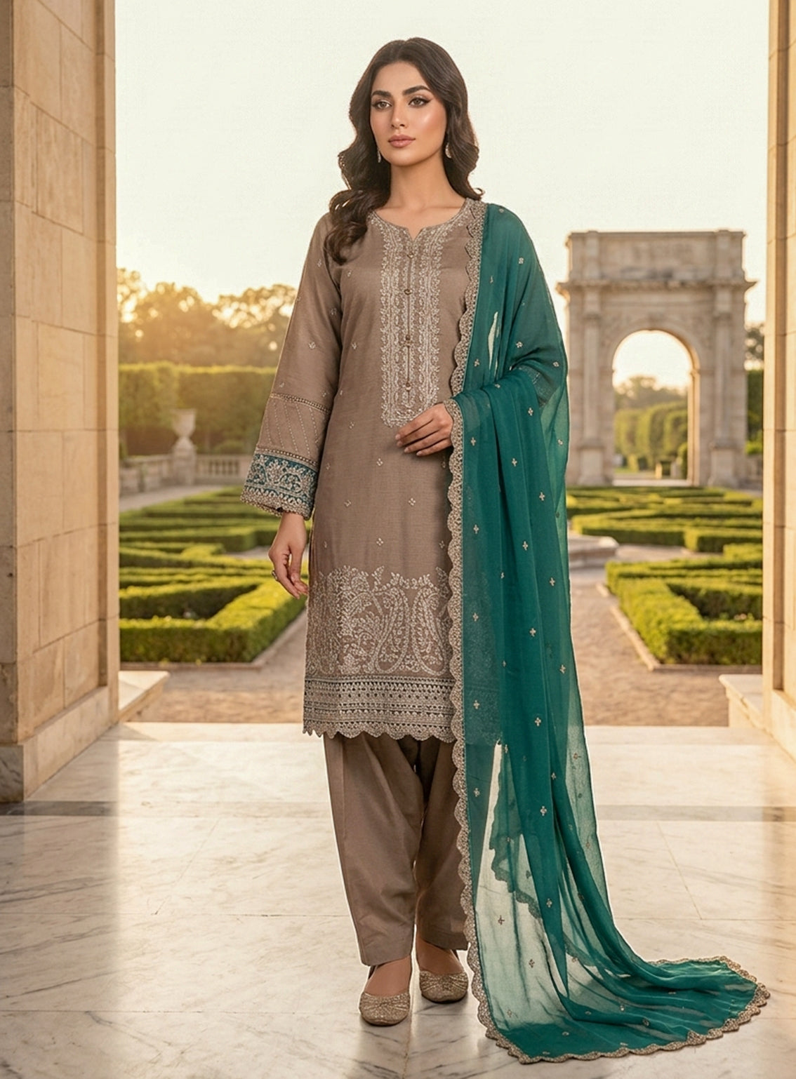 Rivaaj Embroidered Lawn 3 Piece Stitched Suit RJ26EP D-SC470-GY Rivaaj Embroidered Lawn 3 Piece Stitched Suit RJ26EP D-SC470-GY