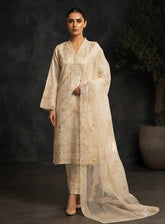Rivaaj Embroidered Organza 3 Piece Stitched Suit RJ26EP D-15D-IY