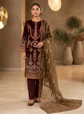 Rivaaj Embroidered Organza 3 Piece Stitched Suit RJ26EP D-55A-MN