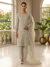 Rivaaj Embroidered Organza 3 Piece Stitched Suit RJ26EP D-89B-DGN