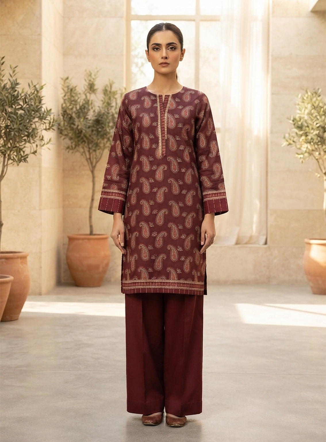 Rivaaj Printed Lawn 2 Piece Stitched Shirt Trouser RJ26EP D-10-MN Rivaaj Printed Lawn 2 Piece Stitched Shirt Trouser RJ26EP D-10-MN