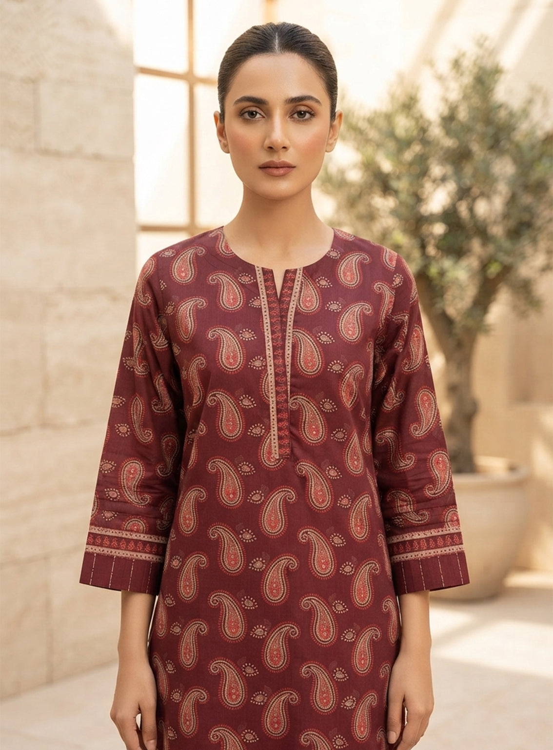 Rivaaj Printed Lawn 2 Piece Stitched Shirt Trouser RJ26EP D-10-MN Rivaaj Printed Lawn 2 Piece Stitched Shirt Trouser RJ26EP D-10-MN