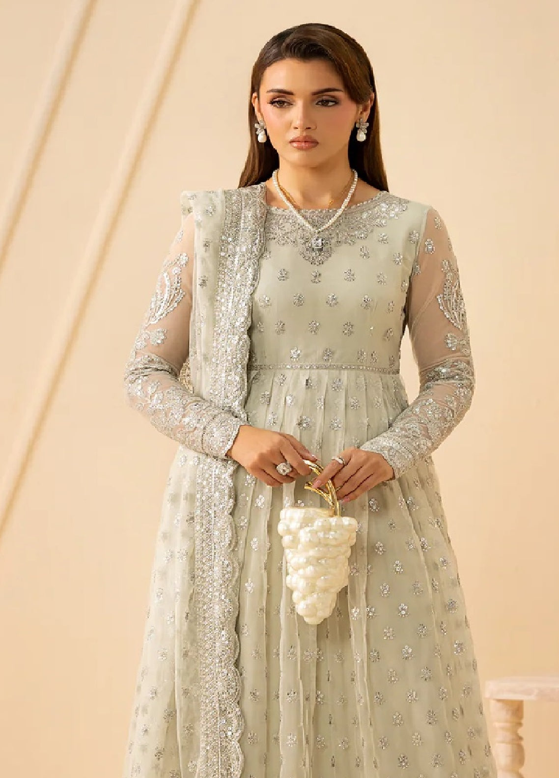 Riwayat By Zarif Embroidered Net 3 Piece Unstitched Suit ZF26R D-ZRF-RC-01 ATASH Riwayat By Zarif Embroidered Net 3 Piece Unstitched Suit ZF26R D-ZRF-RC-01 ATASH
