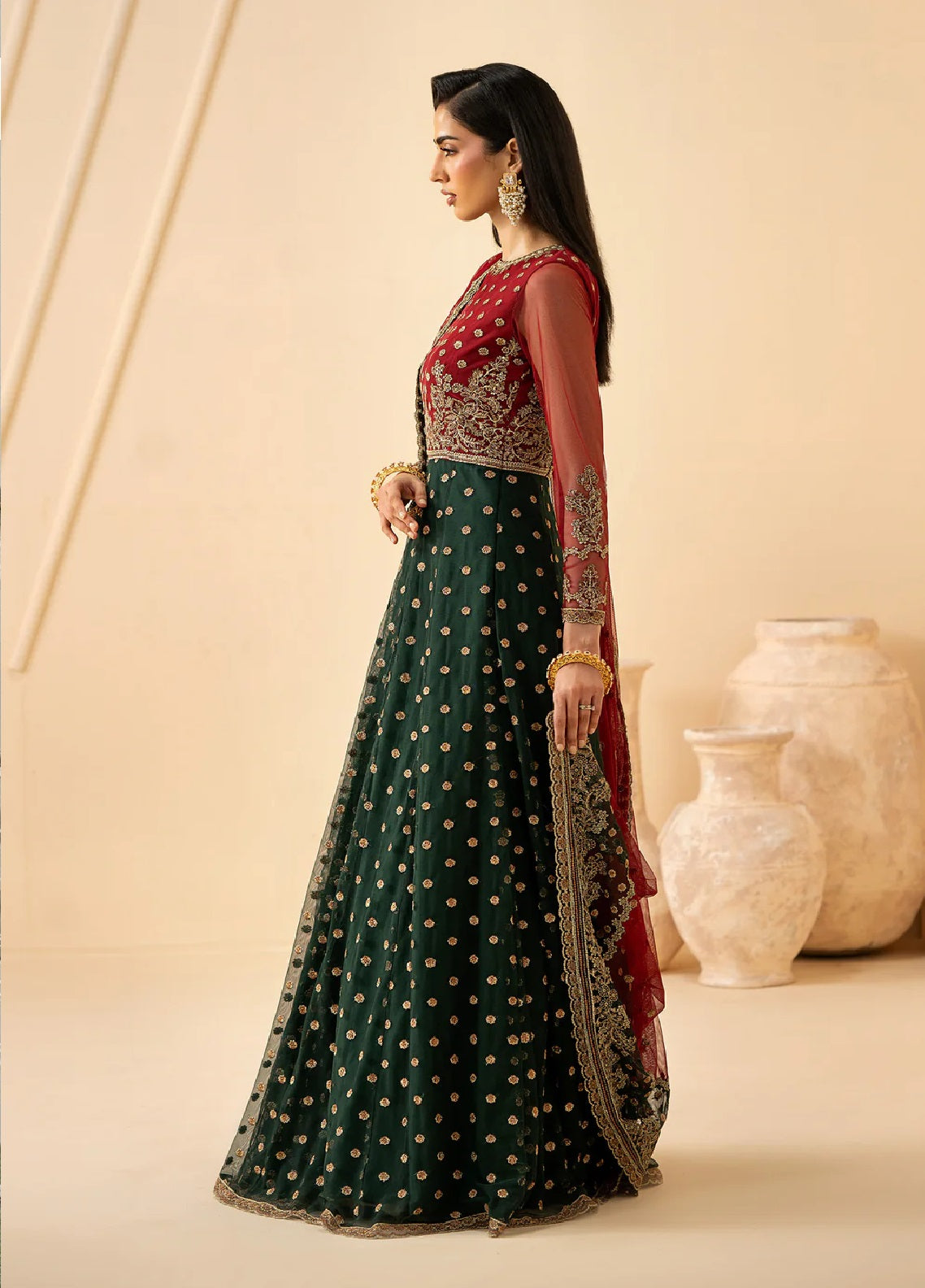 Riwayat By Zarif Embroidered Net 3 Piece Unstitched Suit ZF26R D-ZRF-RC-02 ELIKA Riwayat By Zarif Embroidered Net 3 Piece Unstitched Suit ZF26R D-ZRF-RC-02 ELIKA