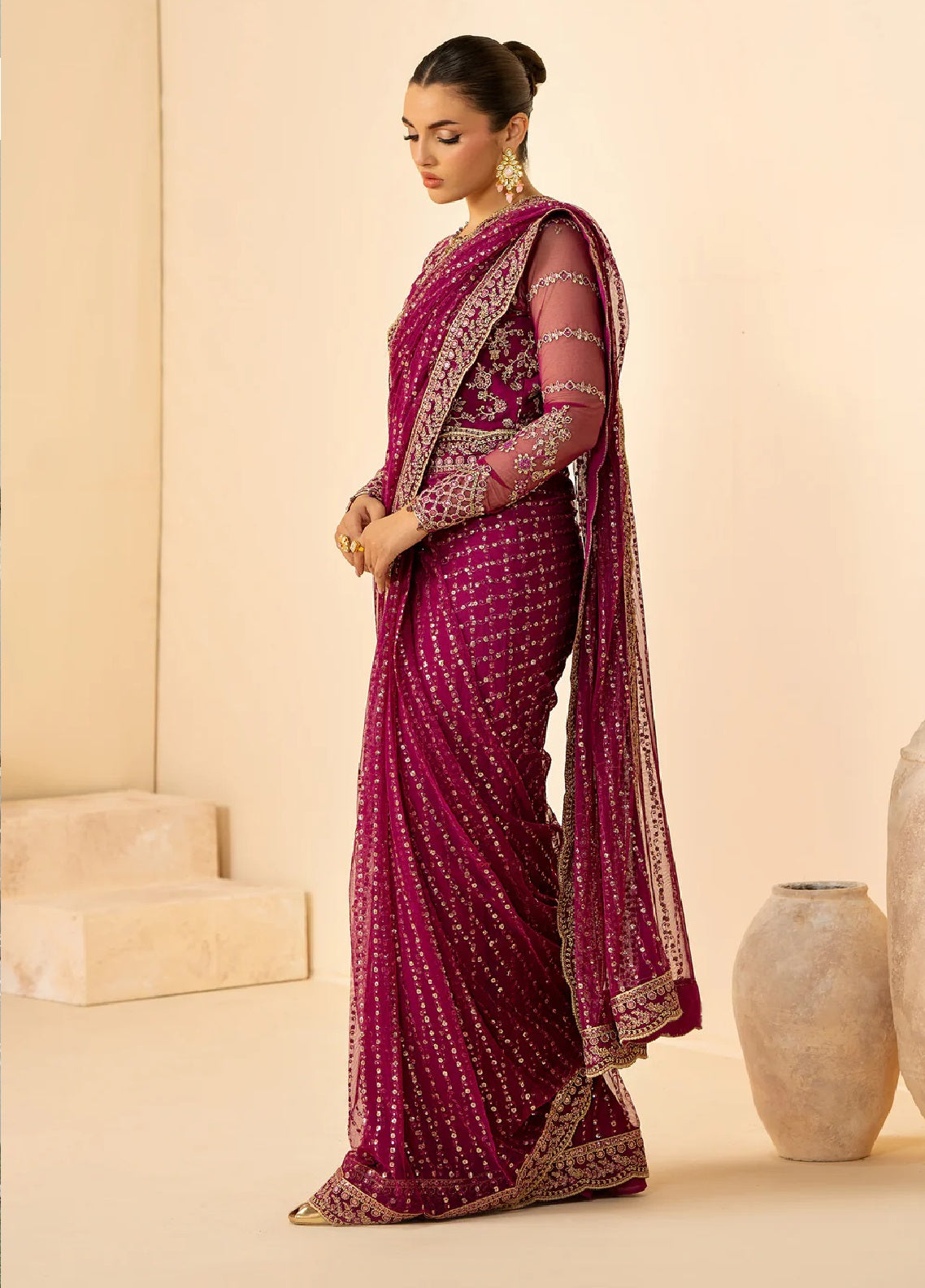 Riwayat By Zarif Embroidered Net 3 Piece Unstitched Suit ZF26R D-ZRF-RC-05 SADAA Riwayat By Zarif Embroidered Net 3 Piece Unstitched Suit ZF26R D-ZRF-RC-05 SADAA