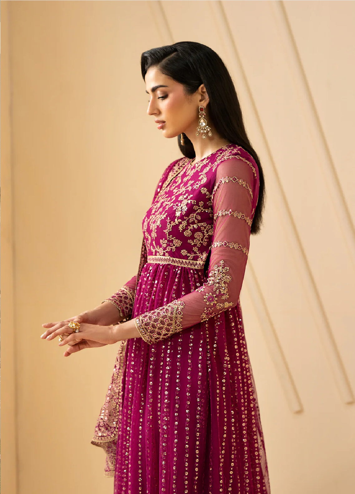 Riwayat By Zarif Embroidered Net 3 Piece Unstitched Suit ZF26R D-ZRF-RC-05 SADAA Riwayat By Zarif Embroidered Net 3 Piece Unstitched Suit ZF26R D-ZRF-RC-05 SADAA