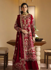 Romansiyyah By Emaan Adeel Embroidered Chiffon Suits Unstitched 3 Piece - EA24RF NASHWA
