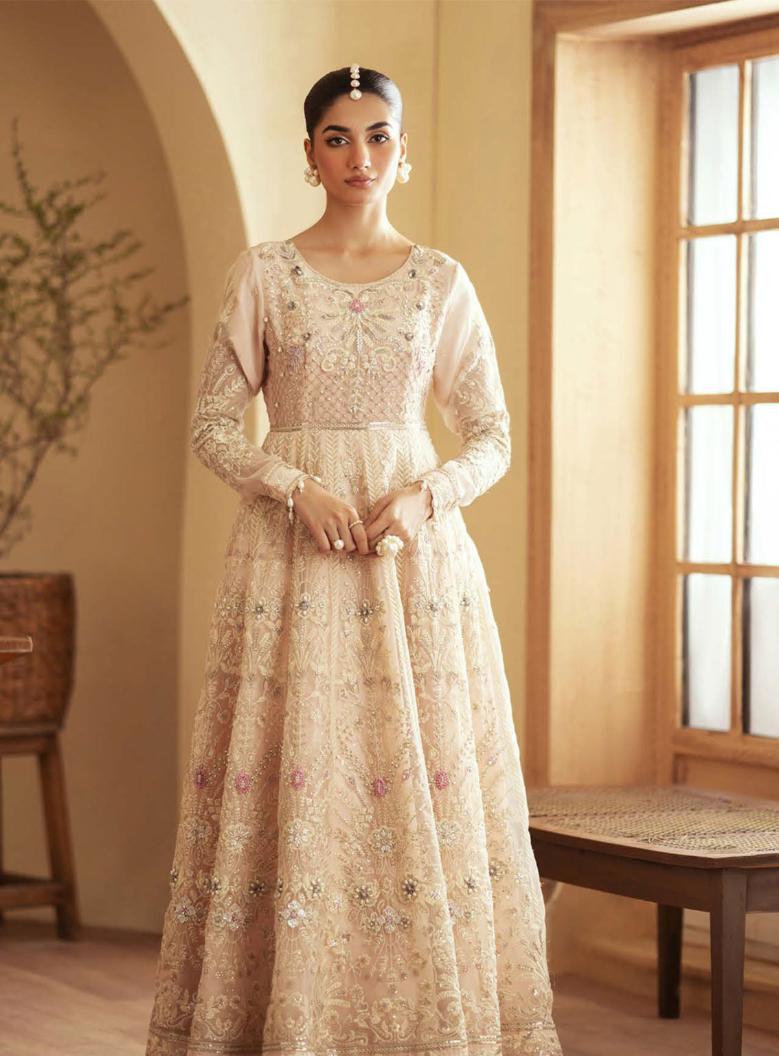 Romansiyyah By Emaan Adeel Embroidered Organza Suits Unstitched 3 Piece - EA24RF FAATIN Romansiyyah By Emaan Adeel Embroidered Organza Suits Unstitched 3 Piece - EA24RF FAATIN