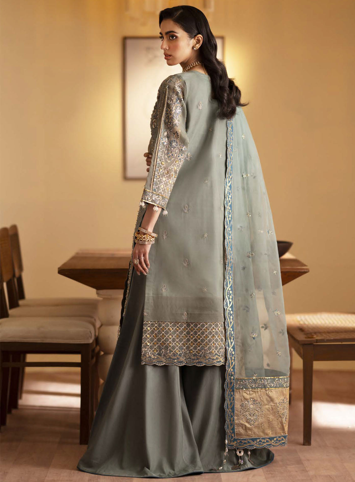 Romansiyyah By Emaan Adeel Embroidered Organza Suits Unstitched 3 Piece - EA24RF ROHEEN Romansiyyah By Emaan Adeel Embroidered Organza Suits Unstitched 3 Piece - EA24RF ROHEEN