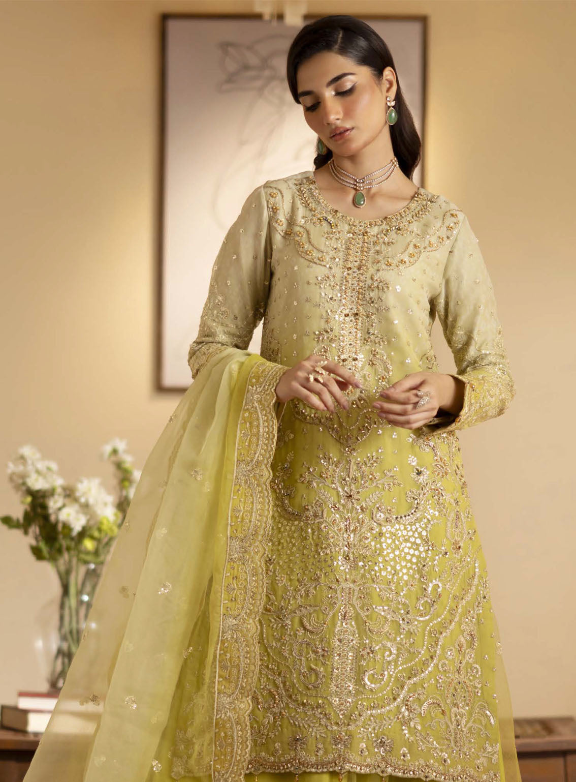 Romansiyyah By Emaan Adeel Embroidered Organza Suits Unstitched 3 Piece - EA24RF SABIAN Romansiyyah By Emaan Adeel Embroidered Organza Suits Unstitched 3 Piece - EA24RF SABIAN