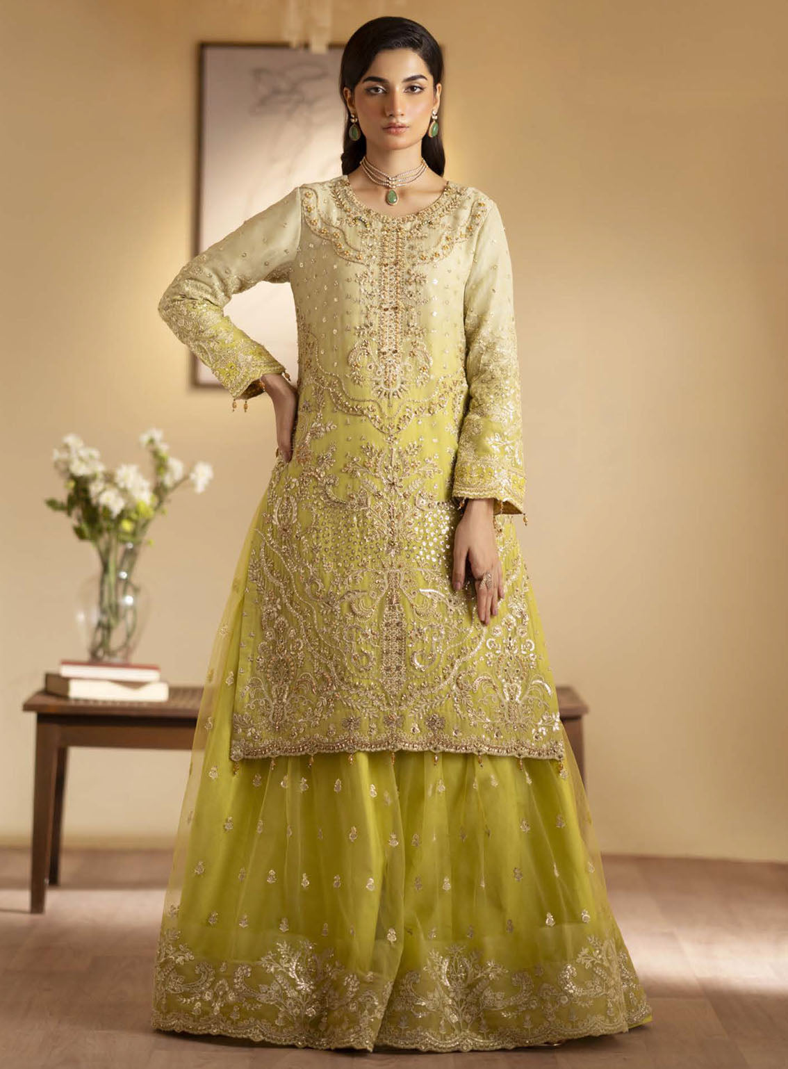 Romansiyyah By Emaan Adeel Embroidered Organza Suits Unstitched 3 Piece - EA24RF SABIAN Romansiyyah By Emaan Adeel Embroidered Organza Suits Unstitched 3 Piece - EA24RF SABIAN