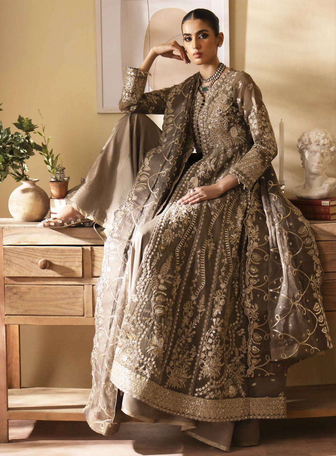 Romansiyyah By Emaan Adeel Embroidered Organza Suits Unstitched 3 Piece - EA24RF YESRA Romansiyyah By Emaan Adeel Embroidered Organza Suits Unstitched 3 Piece - EA24RF YESRA
