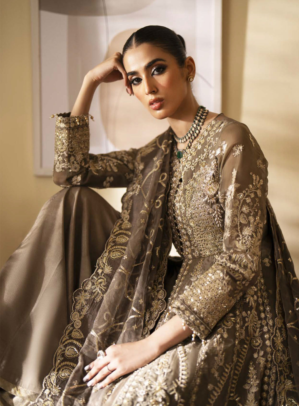 Romansiyyah By Emaan Adeel Embroidered Organza Suits Unstitched 3 Piece - EA24RF YESRA Romansiyyah By Emaan Adeel Embroidered Organza Suits Unstitched 3 Piece - EA24RF YESRA