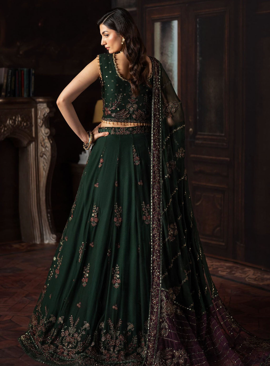 Rouge by Zarif Embroidered Chiffon Suits Unstitched 3 Piece - ZF24RF 01 ELIZABETH Rouge by Zarif Embroidered Chiffon Suits Unstitched 3 Piece - ZF24RF 01 ELIZABETH