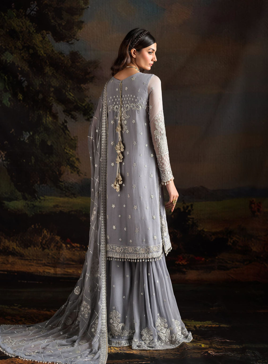 Rouge by Zarif Embroidered Chiffon Suits Unstitched 3 Piece - ZF24RF 03 ADELINE Rouge by Zarif Embroidered Chiffon Suits Unstitched 3 Piece - ZF24RF 03 ADELINE