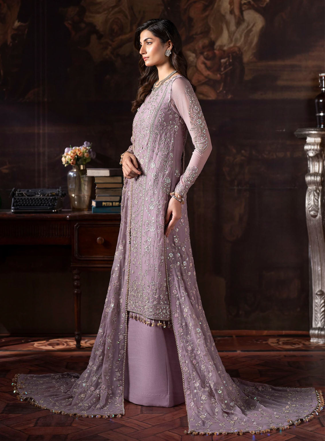 Rouge by Zarif Embroidered Chiffon Suits Unstitched 3 Piece - ZF24RF 05 FLORENCE Rouge by Zarif Embroidered Chiffon Suits Unstitched 3 Piece - ZF24RF 05 FLORENCE