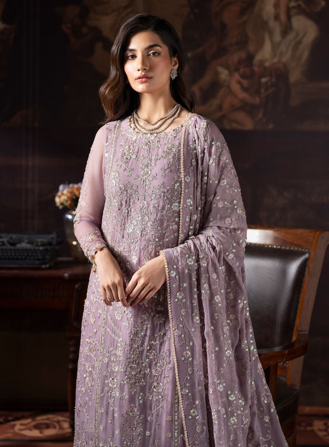 Rouge by Zarif Embroidered Chiffon Suits Unstitched 3 Piece - ZF24RF 05 FLORENCE Rouge by Zarif Embroidered Chiffon Suits Unstitched 3 Piece - ZF24RF 05 FLORENCE