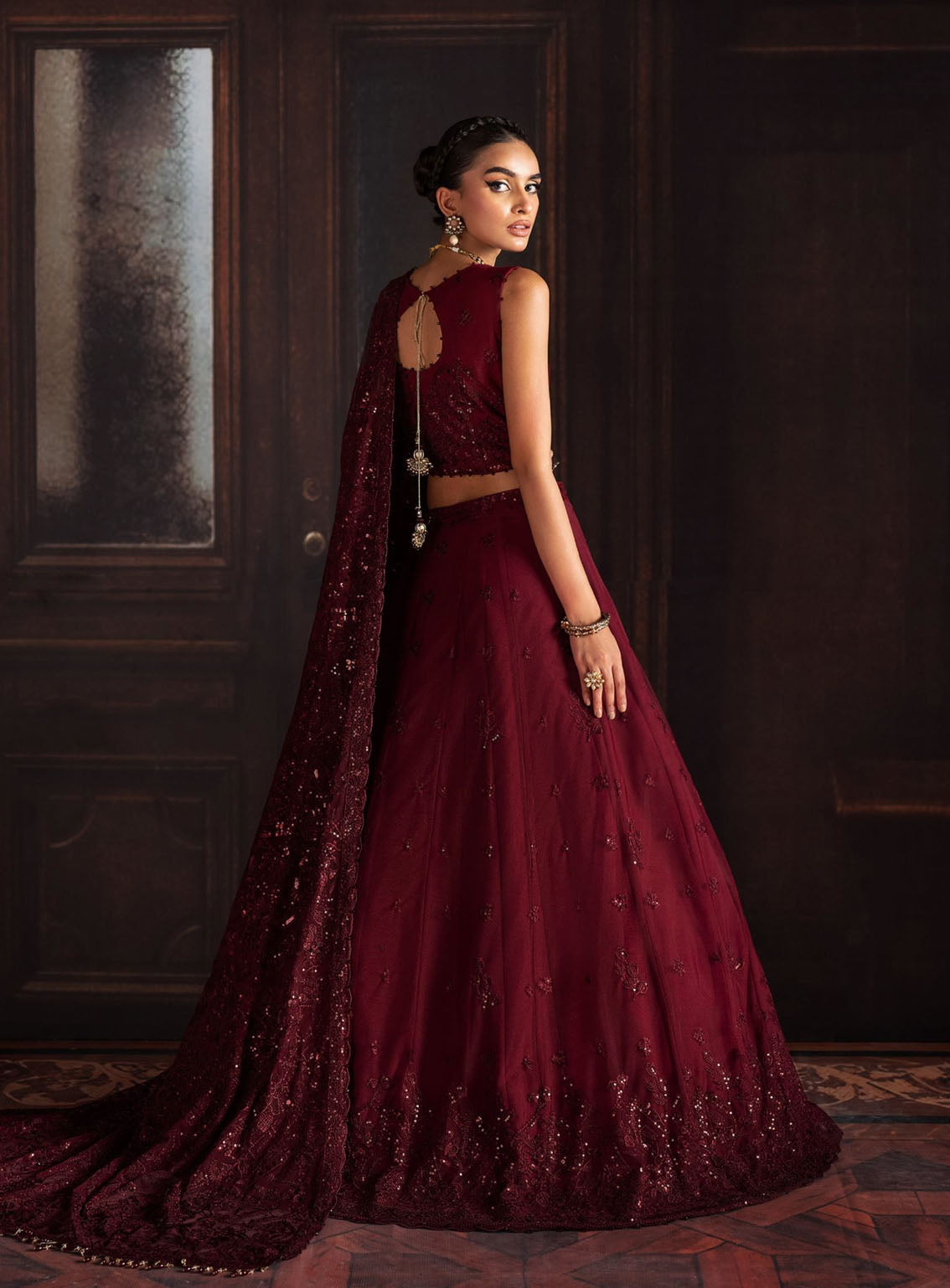 Rouge by Zarif Embroidered Net Suits Unstitched 3 Piece - ZF24RF 02 MABEL Rouge by Zarif Embroidered Net Suits Unstitched 3 Piece - ZF24RF 02 MABEL