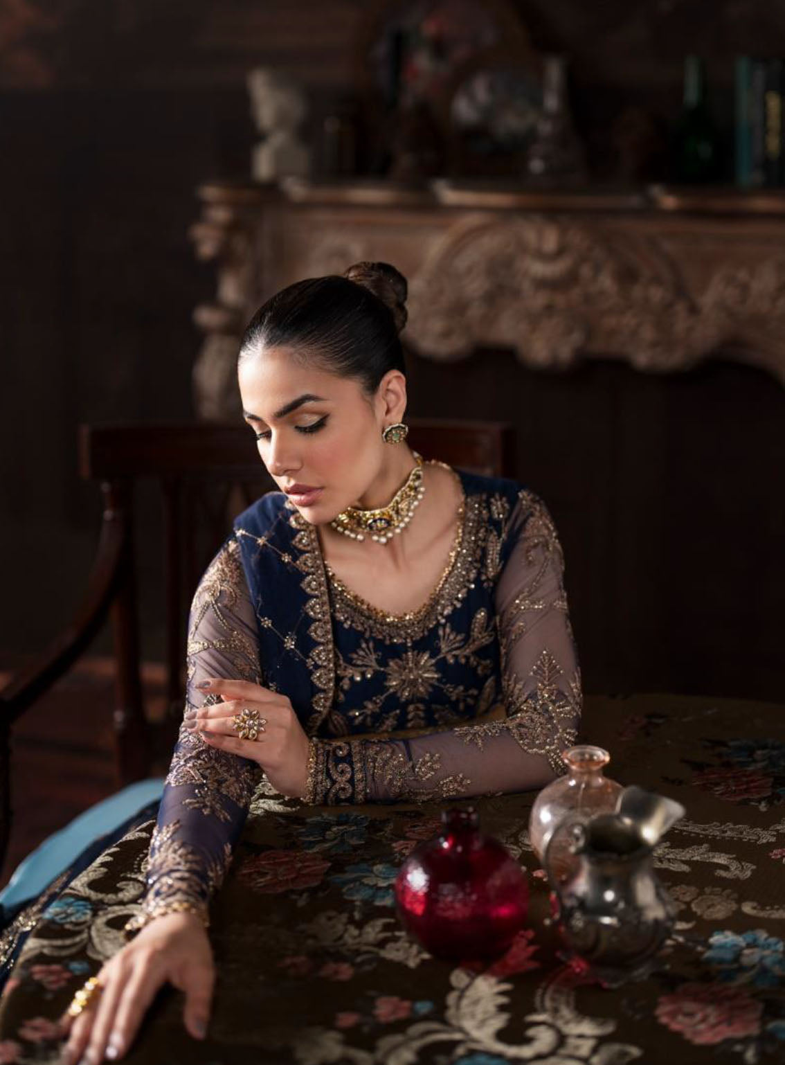 Rouge by Zarif Embroidered Net Suits Unstitched 3 Piece - ZF24RF 04 LAVINIA Rouge by Zarif Embroidered Net Suits Unstitched 3 Piece - ZF24RF 04 LAVINIA