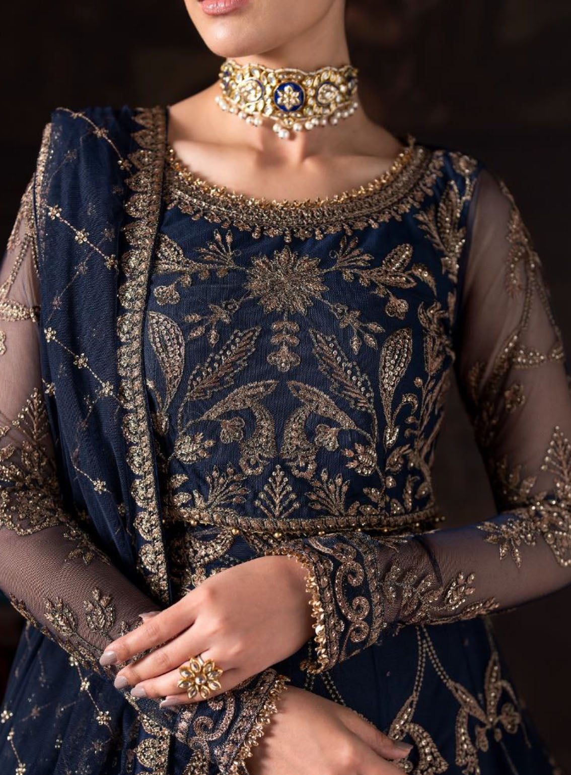 Rouge by Zarif Embroidered Net Suits Unstitched 3 Piece - ZF24RF 04 LAVINIA Rouge by Zarif Embroidered Net Suits Unstitched 3 Piece - ZF24RF 04 LAVINIA