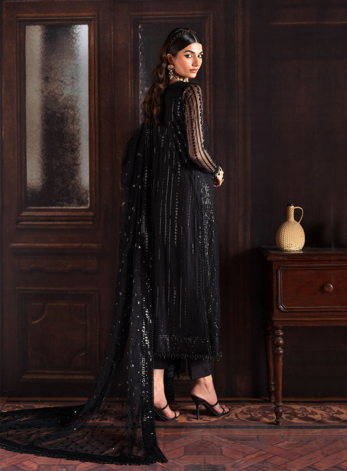 Rouge by Zarif Embroidered Net Suits Unstitched 3 Piece - ZF24RF 06 FRANCES Rouge by Zarif Embroidered Net Suits Unstitched 3 Piece - ZF24RF 06 FRANCES