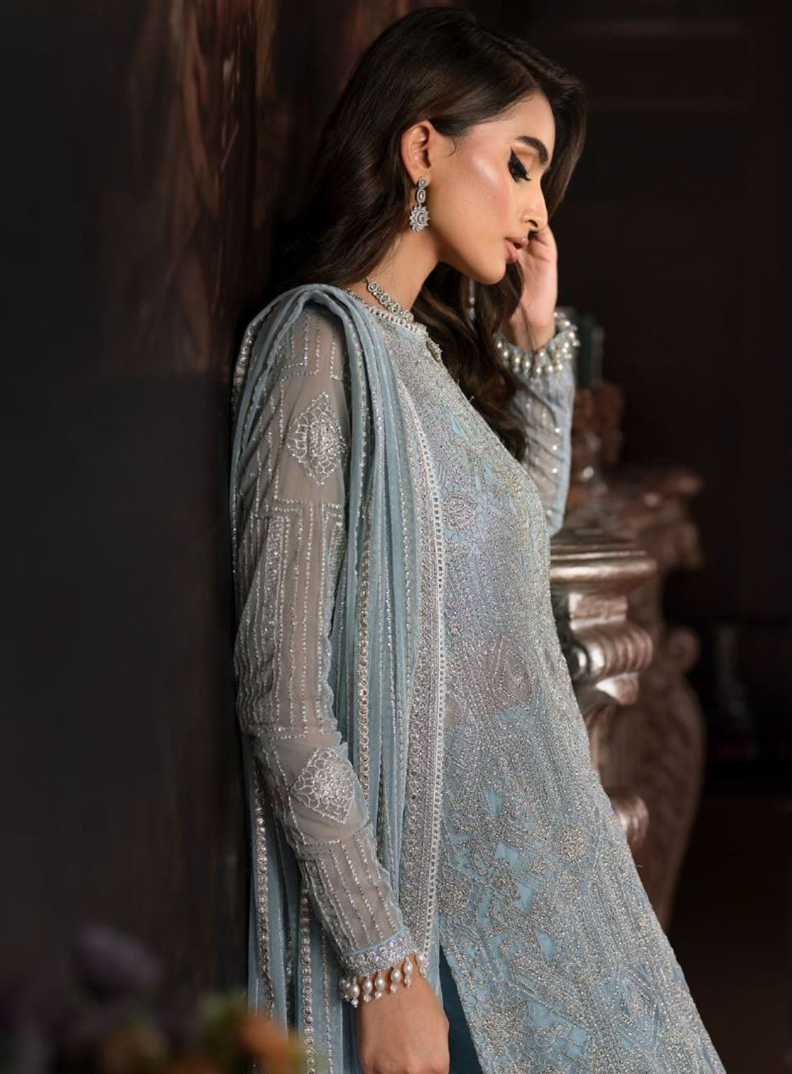 Rouge by Zarif Embroidered Net Suits Unstitched 3 Piece - ZF24RF 07 CYNTHIA Rouge by Zarif Embroidered Net Suits Unstitched 3 Piece - ZF24RF 07 CYNTHIA