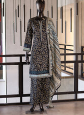 Royal Fashion Digital Printed Cotton Suits Stitched 3 Piece - RF24PC BSC03