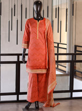 Royal Fashion Digital Printed Cotton Suits Stitched 3 Piece - RF24PC BSC04