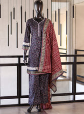 Royal Fashion Digital Printed Cotton Suits Stitched 3 Piece - RF24PC BSC07