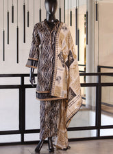 Royal Fashion Digital Printed Cotton Suits Stitched 3 Piece - RF24PC BSC08