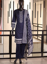Royal Fashion Digital Printed Khaddar Suits Stitched 3 Piece - RF24PK BSK10